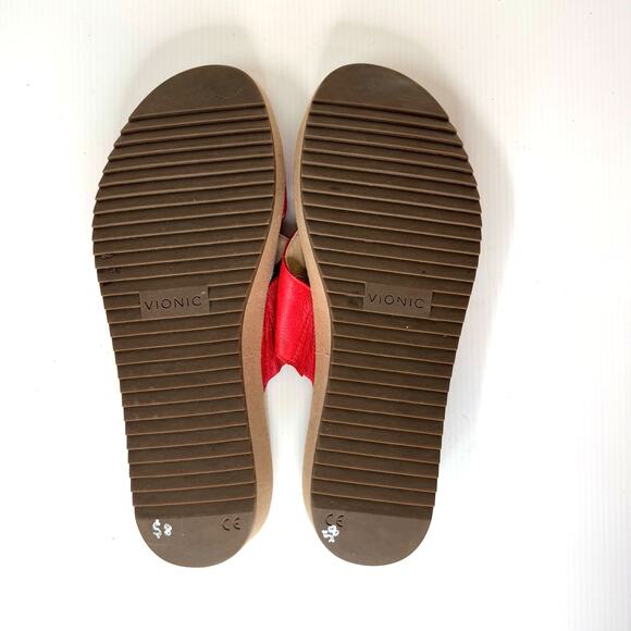 VIONIC Hayden Platform Slides Size 9 Slip On Comfort Sandal Flatform Summer - Picture 10 of 11